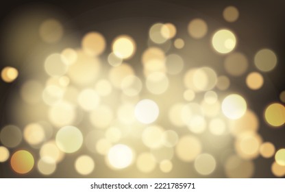 Dorado bokeh luz suave fondo abstracto, Vector eps 10 ilustración de partículas de bokeh, decoración de fondo