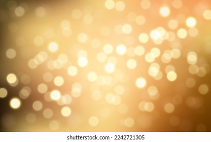 Golden luxury bokeh soft light abstract background, Vector eps 10 illustration bokeh particles, Background decoration