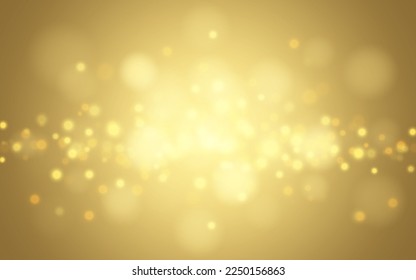 Dorado bokeh luz suave fondo abstracto, Vector eps 10 ilustración de partículas de bokeh, decoración de fondo