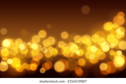 Bokeh de lujo dorado fondo abstracto de luz suave, Vector eps 10 ilustración de partículas de bokeh, decoración de fondo