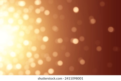 Bokeh de lujo dorado fondo abstracto de luz suave, Vector eps 10 ilustración de partículas de bokeh, decoración de fondo