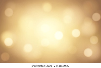 Golden luxury bokeh soft light abstract background, Vector eps 10 illustration bokeh particles, Background decoration