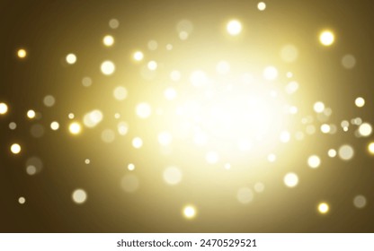 Fondos abstractos de la luz suave del bokeh del lujo dorado, Vector eps 10 partículas del bokeh de la ilustración, decoración de fondos