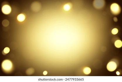 Fondo abstracto suave de la luz del bokeh del lujo dorado, Vector eps 10 partículas del bokeh de la ilustración, decoración del fondo