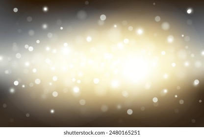 Fondo abstracto suave de la luz del bokeh del lujo dorado, Vector eps 10 partículas del bokeh de la ilustración, decoración del fondo