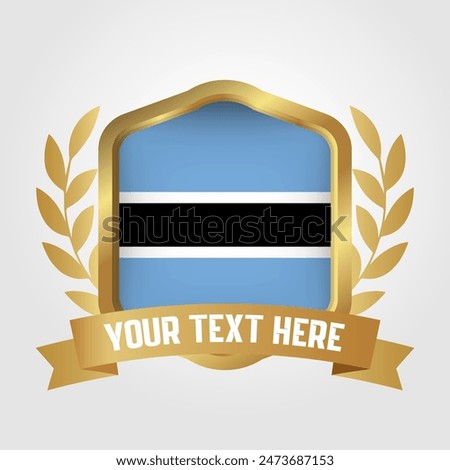 Golden Luxury Botswana Badge Design