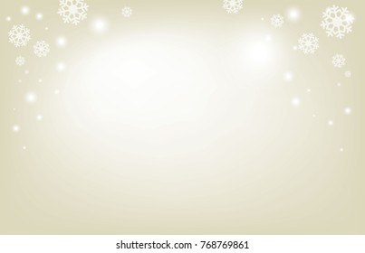 Golden luxury brightness isolated background texture blank templates with falling snowflakes good for Christmas and happy new year greetings moments, Illustration vector