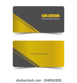 Golden Luxury Business Card Template Illustration Vector Isolated