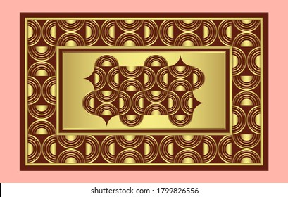 Golden luxury decorative background. Vector luxury vintage background. Perfect as invitation or announcement.