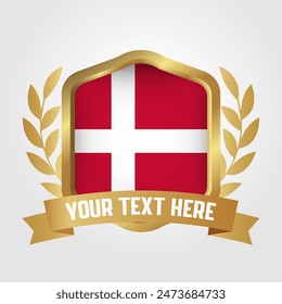 Golden Luxury Denmark Badge Design