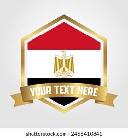 Golden Luxury Egypt Label Ilustración vectorial