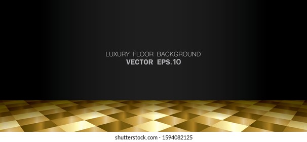 golden luxury floor background vector.