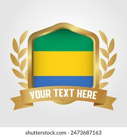 Golden Luxury Gabon Badge Design