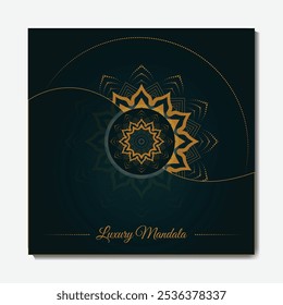 golden luxury gorgeous mandala background design template print ready vector full editable