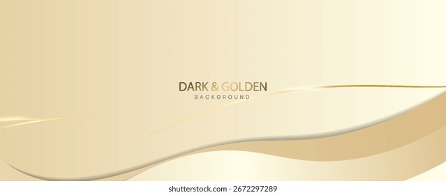 Fondo abstracto de gradiente de lujo dorado. Traje para el Anuncio, el Web, el folleto, el cartel y la presentación