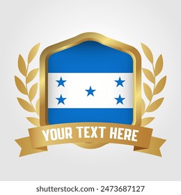 Golden Luxury Honduras Badge Design