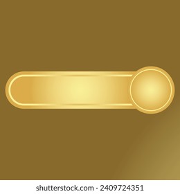 Golden luxury islamic frame banner design