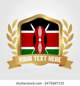 Golden Luxury Kenya Badge Design