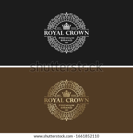 Golden Luxury Logo Design Vector Template