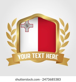 Golden Luxury Malta Badge Design