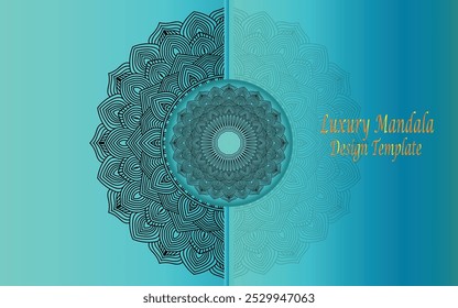 Golden and Luxury Mandala and Coloring page and background template