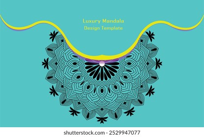 Golden and Luxury Mandala and Coloring page and background template