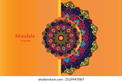 Golden and Luxury Mandala and Coloring page and background template