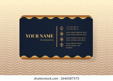 Golden Luxury Modern Business Card Template