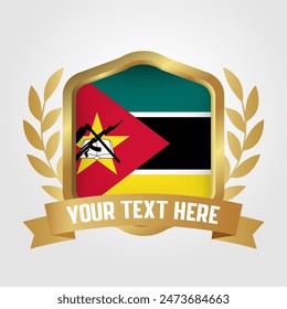 Golden Luxury Mozambique Badge Design