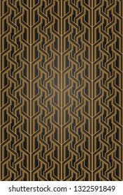 Golden luxury pattern on black background. vector illustration. Modern stylish texture