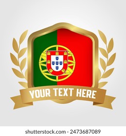 Golden Luxury Portugal Badge Design