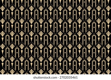 Fondo de patrón premium de lujo dorado