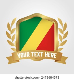 Golden Luxury Republic of the Congo Badge Design