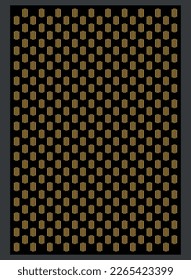 Golden luxury seamless Lines patterns artwork vector illustration, Isolated on black background.