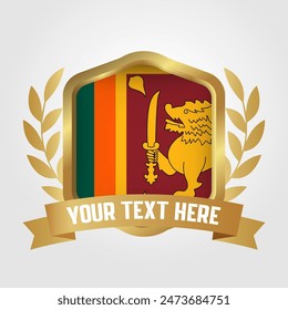Golden Luxury Sri Lanka Badge Design
