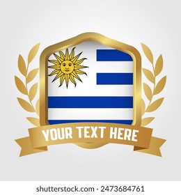 Golden Luxury Uruguay Badge Design