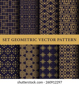 Golden Luxury Vector Swatches Pattern Pack