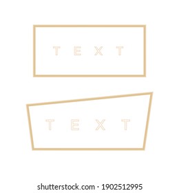 Golden magic light frames. Borders and nightclub banners vector illustration