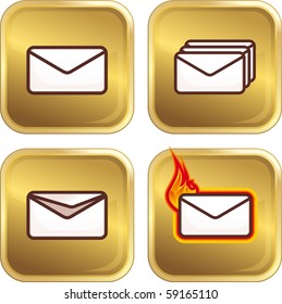 Golden mail buttons