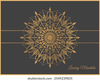 Golden Mandala collection. Mandala design. various mandala collection .  Luxury pattern frame
