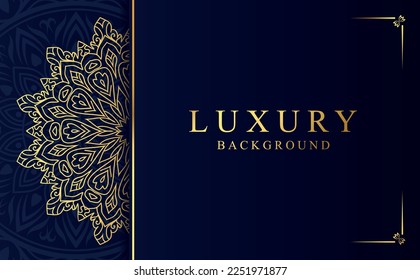 Ilustración vectorial de diseño Mandala dorada