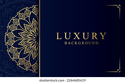 Ilustración vectorial de diseño Mandala dorada