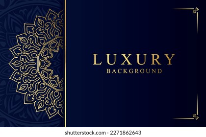 Ilustración vectorial de diseño Mandala dorada