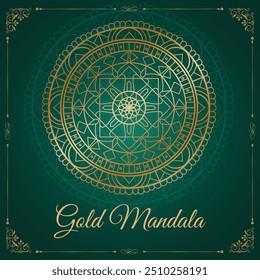 design mandala dourado , arte desenhada à mão, padrão de arte mandala indiano, ioga, relaxante e fácil mandala arte para design de tatuagem, design mandala de vetor