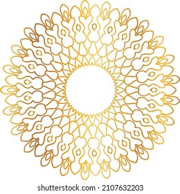 Golden mandala design, royal, vintage, traditional, art, template, wedding background