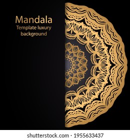 Golden mandala. Elite design. Vector illustration
