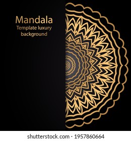 Golden mandala. Elite design. Vector illustration