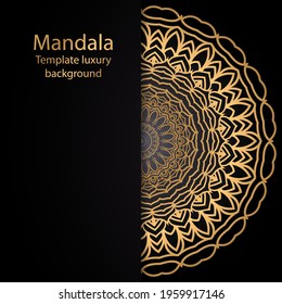Golden mandala. Elite design. Vector illustration