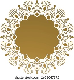 Golden Mandala with Ethnic Vibe