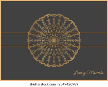 Golden Mandala. luxury ornamental mandala design background in gold color. Logo icon ornamental mandala design in gold color. vector illustration